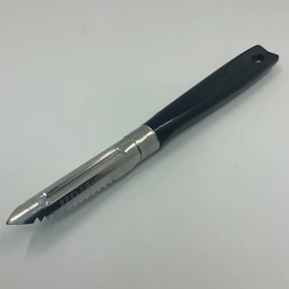 Vintage Ekco Peeler Corer Stainless Steel Black 7 Inch